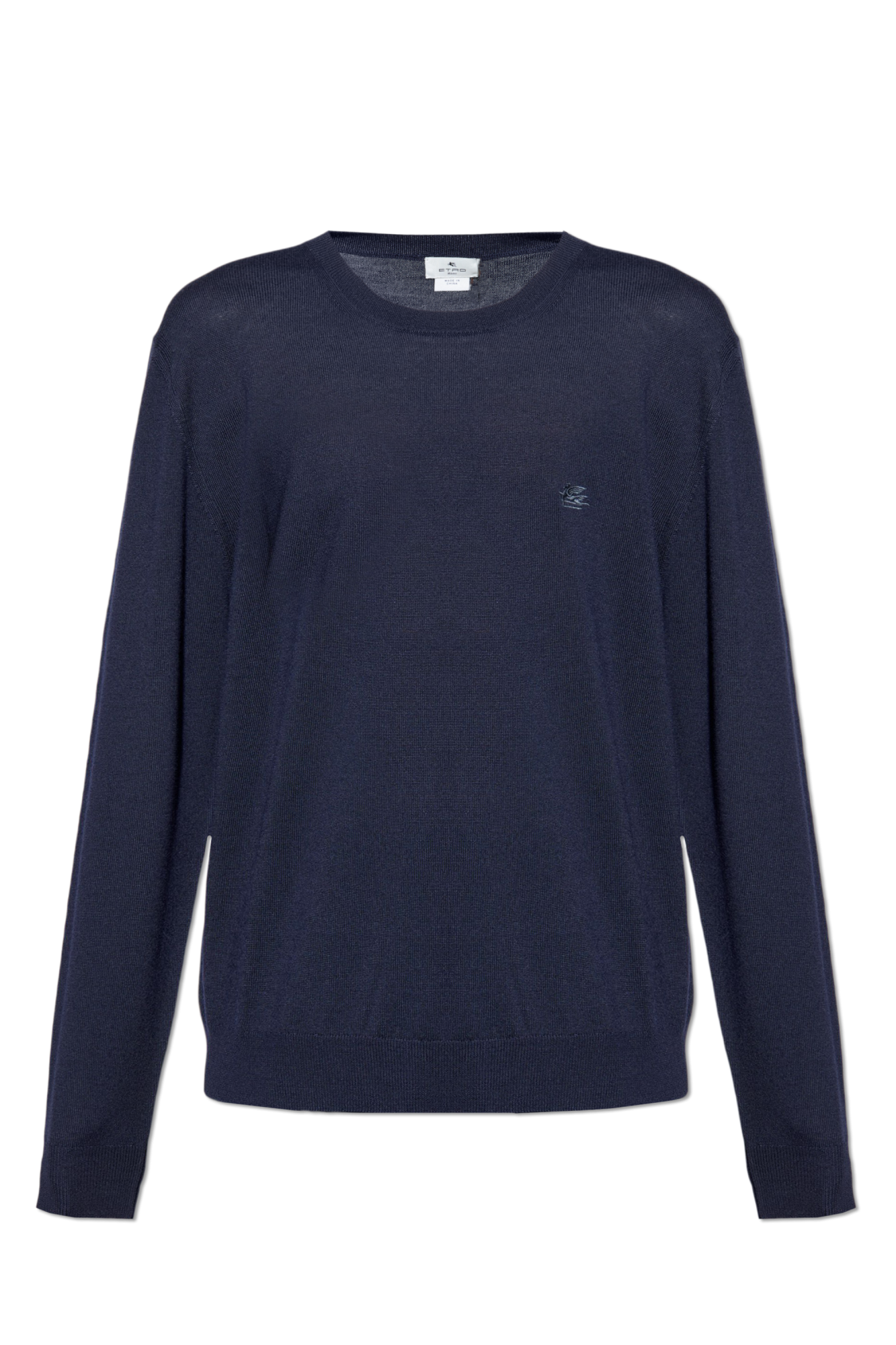 Etro Wool sweater with embroidered logo | Men's | Vitkac